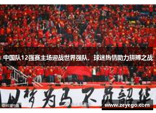 中国队12强赛主场迎战世界强队，球迷热情助力拼搏之战